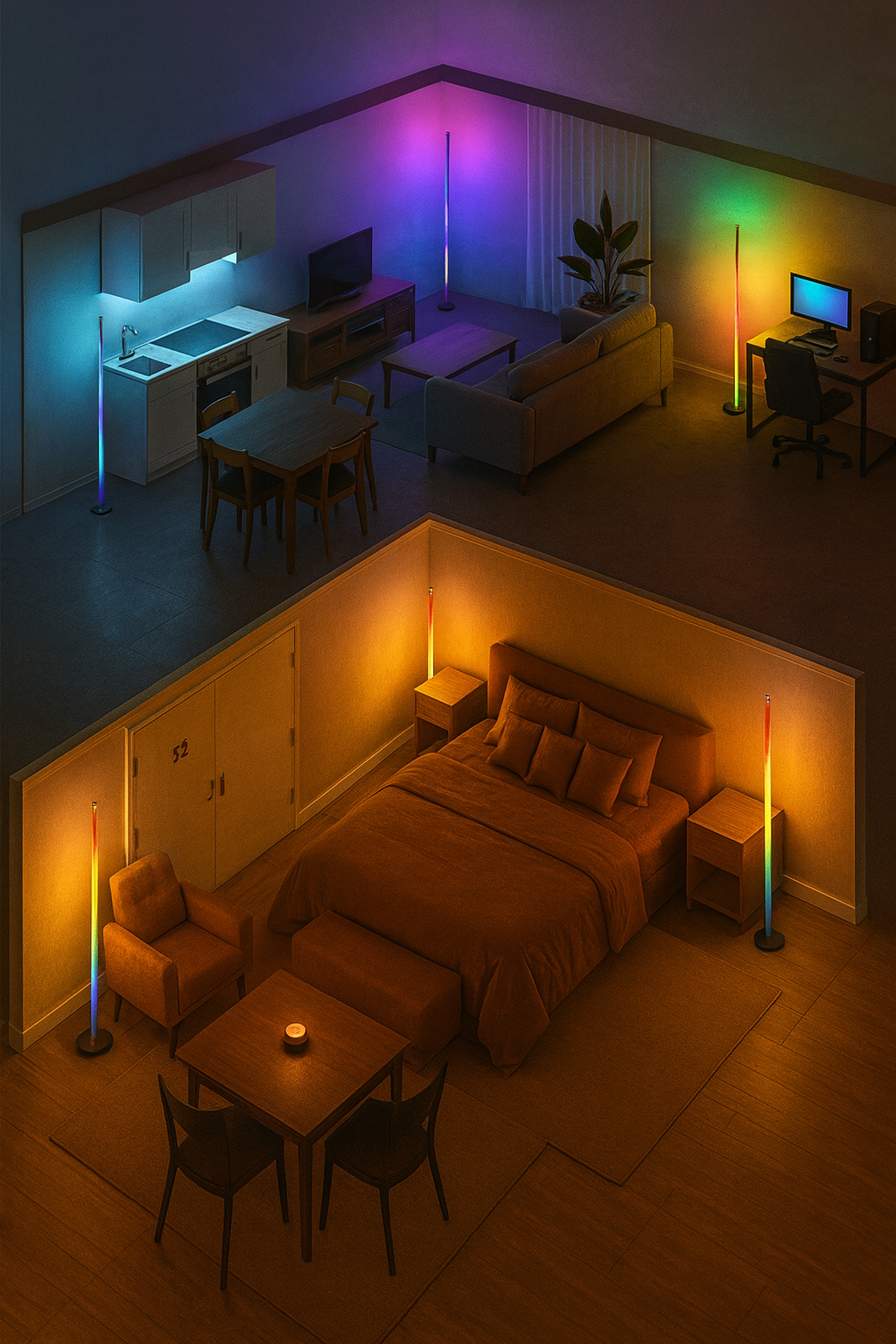 Lampa LedBar - Lumineo - obrazek 4