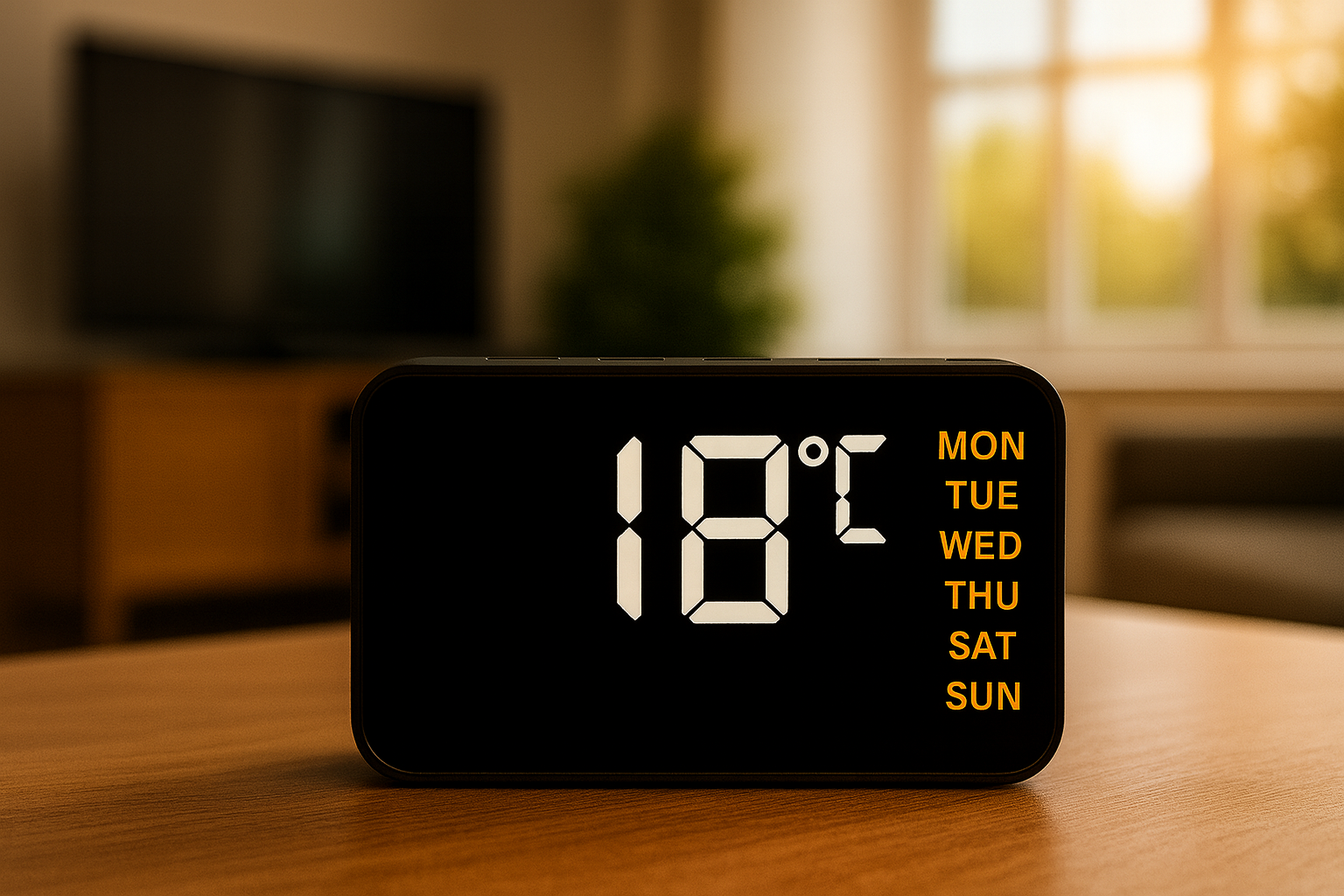 Budzik LED Lumineo – nowoczesny zegar z wyświetlaczem LED i alarmem - obrazek 5