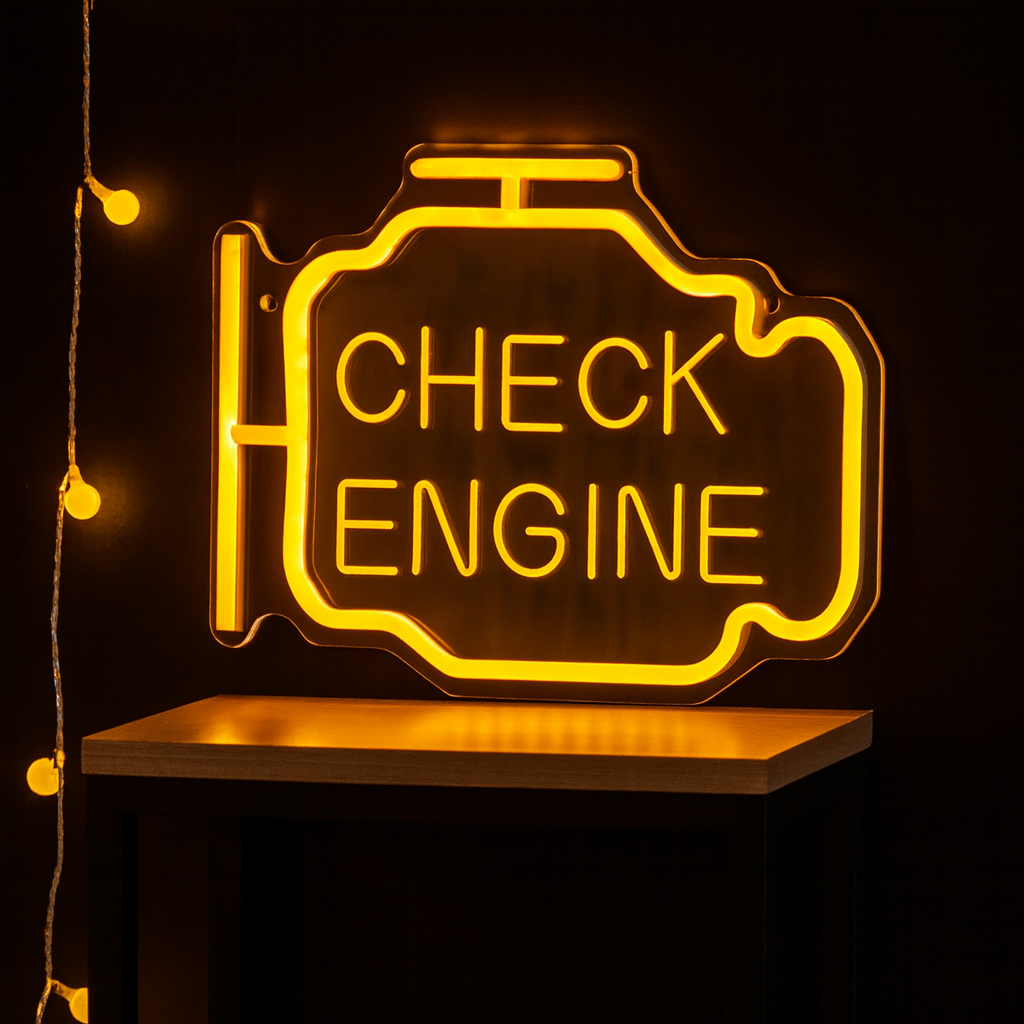 Neon Check Engine - Lumineo - obrazek 3