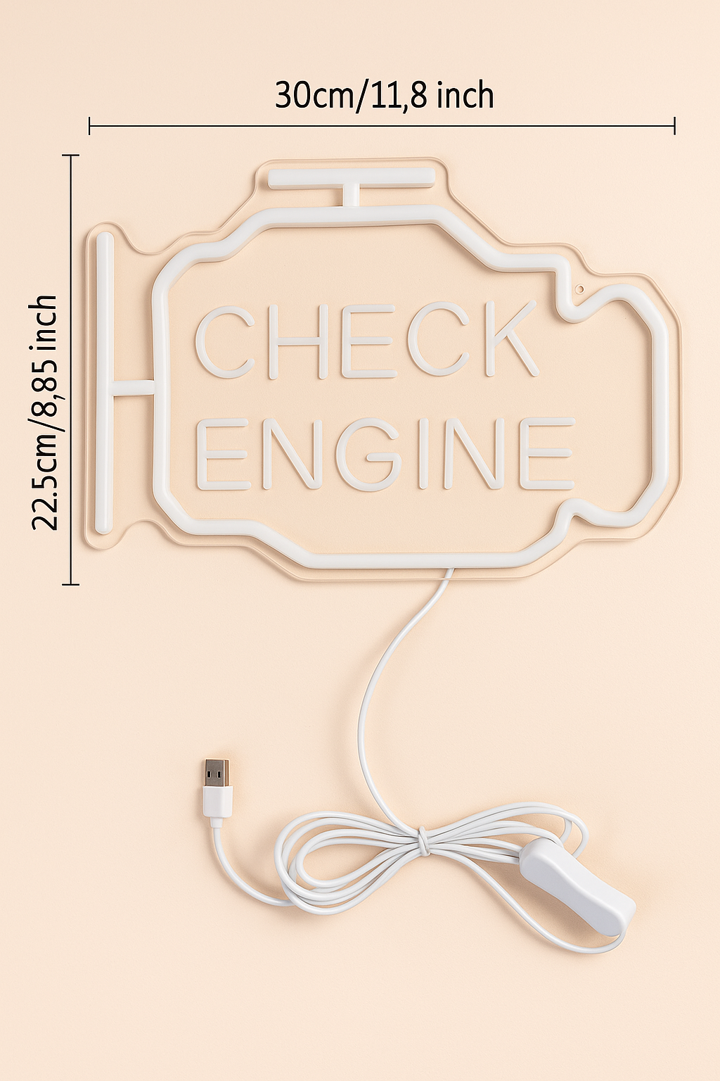 Neon Check Engine - Lumineo - obrazek 5