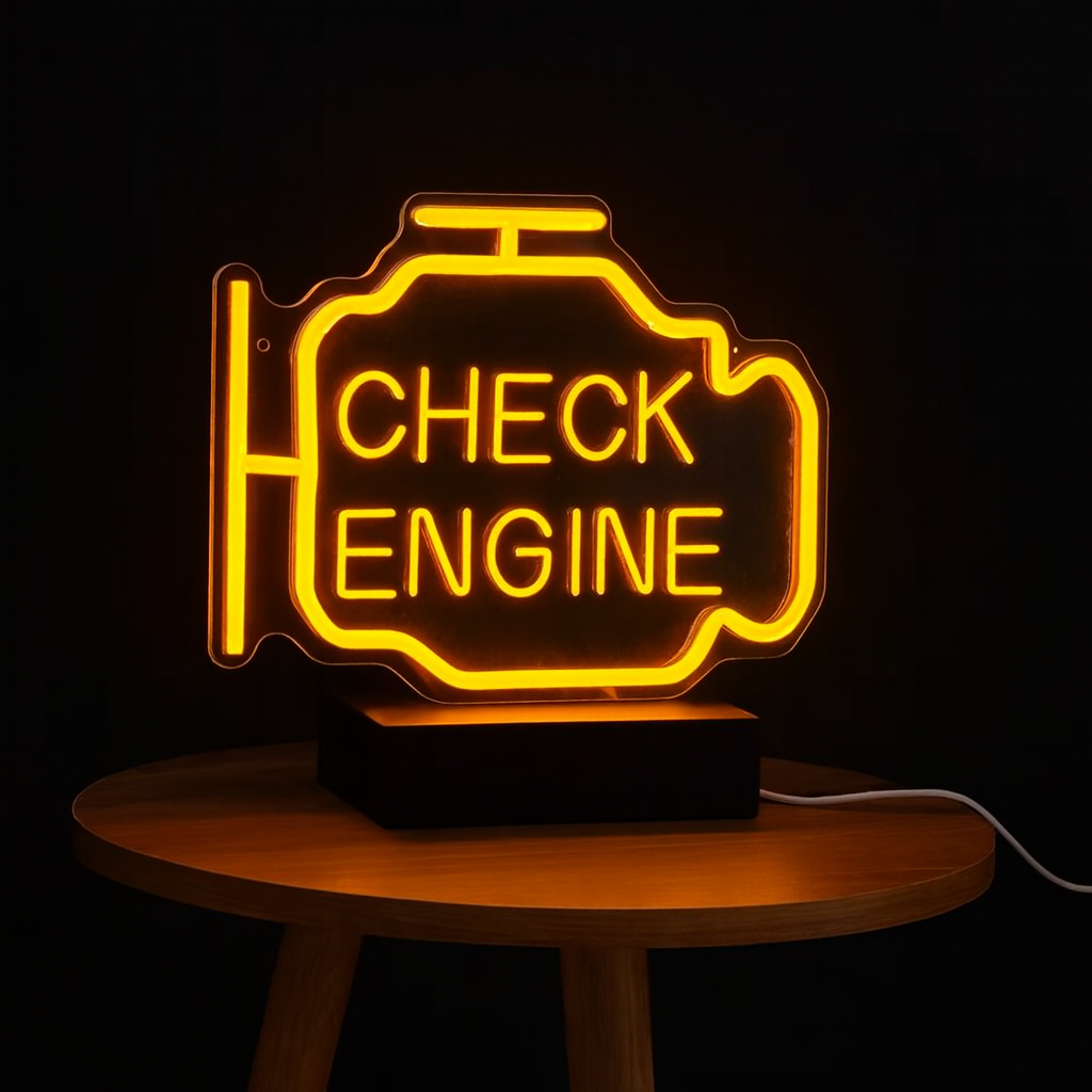 Neon Check Engine - Lumineo - obrazek 2